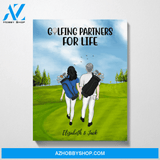 Personalized Canvas, Golf Couple Gift for Golf Lovers