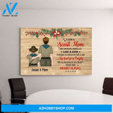 Personalized Canvas, I Am A Scout Mom, Christmas Theme, Christmas Gift For Moms