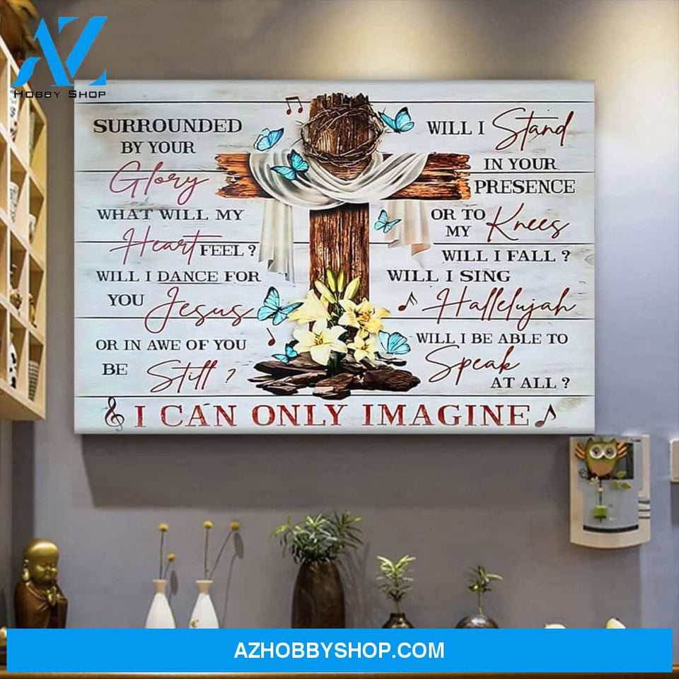 Personalized Canvas I Can Only Imagine Christmas Gift Idea Canvas Wall Art