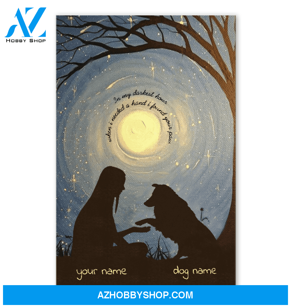 Personalized Canvas, I Found Your Paw Shetland Sheepdog Canvas And Poster, Wall Decor Visual Art