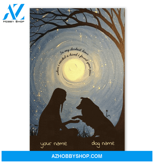 Personalized Canvas, I Found Your Paw Shetland Sheepdog Canvas And Poster, Wall Decor Visual Art