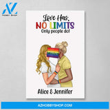 Personalized Canvas, Lesbian Couple, Gift for Pride Month, LGBT Couple