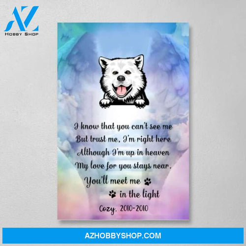 Personalized Canvas, Memorial Gifts for Dog Loss, Gift for Dog Lovers