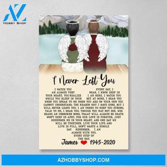 Personalized Canvas, Memorial Gifts for Husband/Wife Loss, Gift for Father, Mother