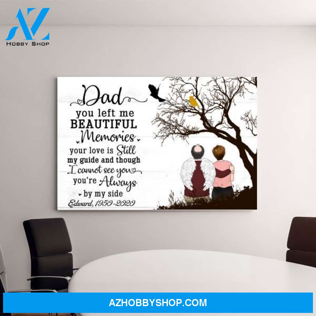 Personalized Canvas, Memorial Gifts for Loss of Father, Sympathy Gift
