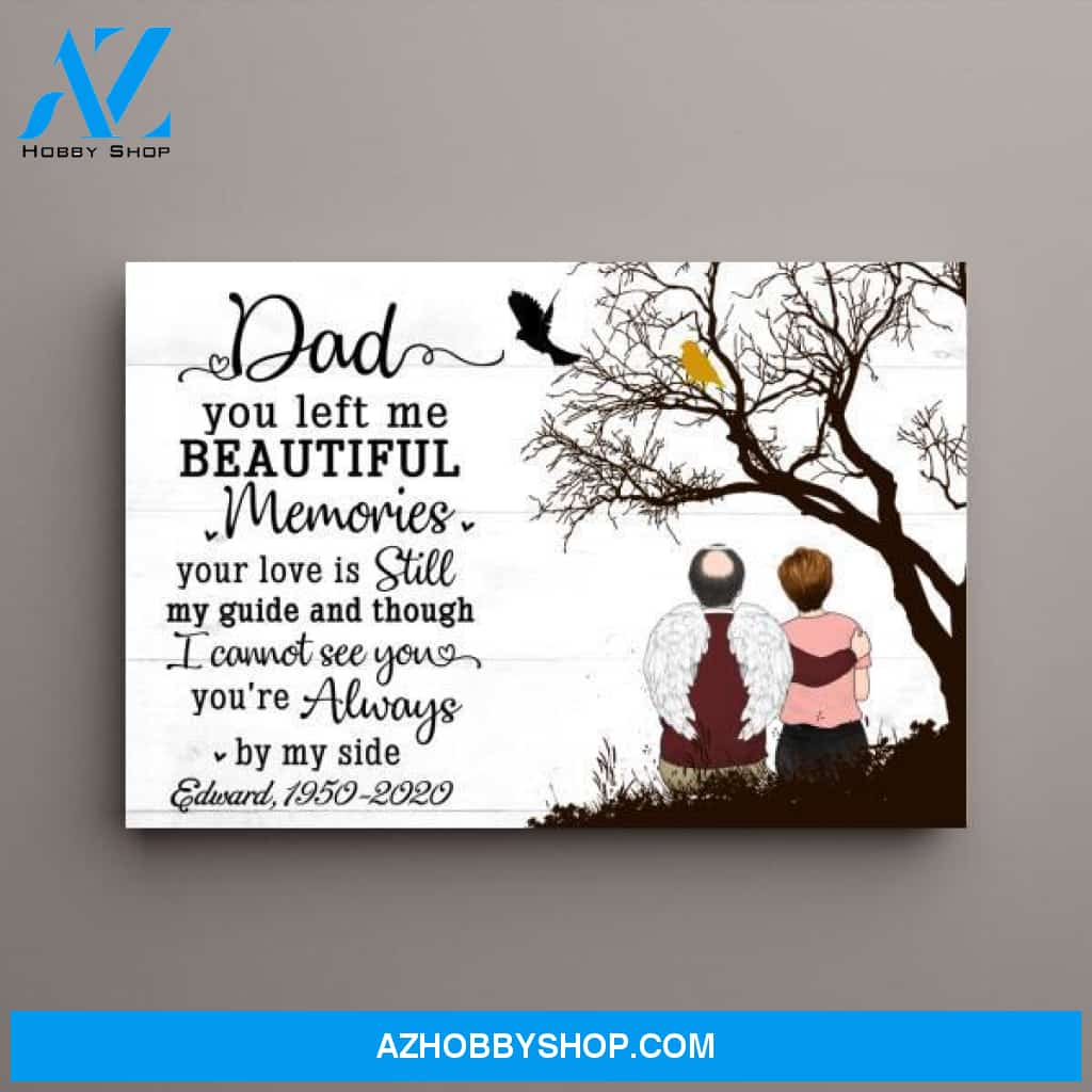 Personalized Canvas, Memorial Gifts for Loss of Father, Sympathy Gift