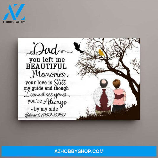 Personalized Canvas, Memorial Gifts for Loss of Father, Sympathy Gift