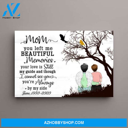 Personalized Canvas, Memorial Gifts for Mom Loss, Sympathy Gift