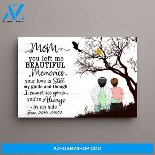 Personalized Canvas, Memorial Gifts for Mom Loss, Sympathy Gift