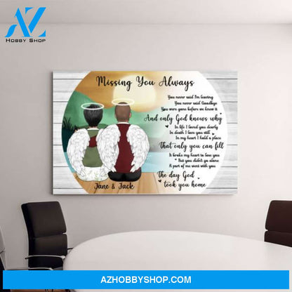 Personalized Canvas, Memorial Gifts for Mother Loss, Parent Loss, Gift for Family