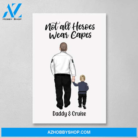 Personalized Canvas, Paramedics Parent and Kids, Gift for Family and Paramedics Lovers
