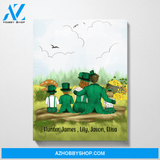 Personalized Canvas, St Patrick's Day Parents and Kids, Custom Gift for Family
