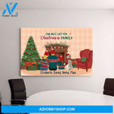 Personalized Canvas, The Best Gift For Christmas Is Family, Christmas Gift For Whole Family
