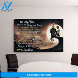 Personalized Canvas, To My Love You Are My Always and forever, Couple On Spiral Hill, Gifts for Halloween, Anniversary Gifts for Couple