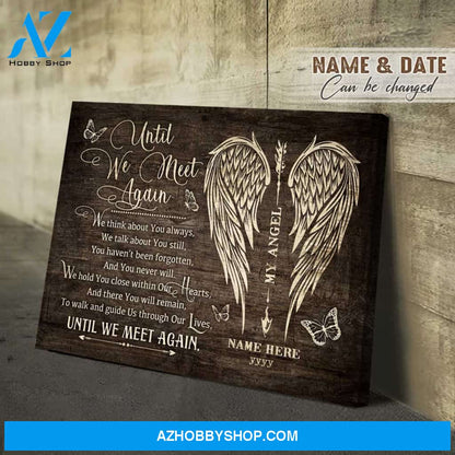 Personalized Canvas, Until we meet again Canvas And Poster, Wall Decor Visual Art