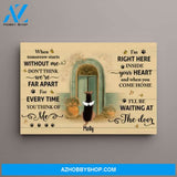 Personalized Canvas, Waiting At The Door, Memorial Gifts for Dog Loss, Gift for Dog Lovers