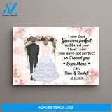 Personalized Canvas, Wedding Couple, I Am Yours And You Are Mine, Anniversary Gift For Couples