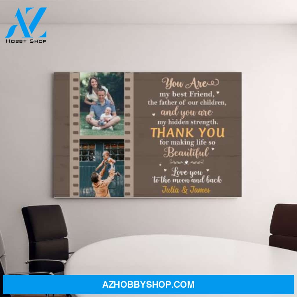 Personalized Canvas, You Are My Best Friend, Gift for Husband, Gift for Him