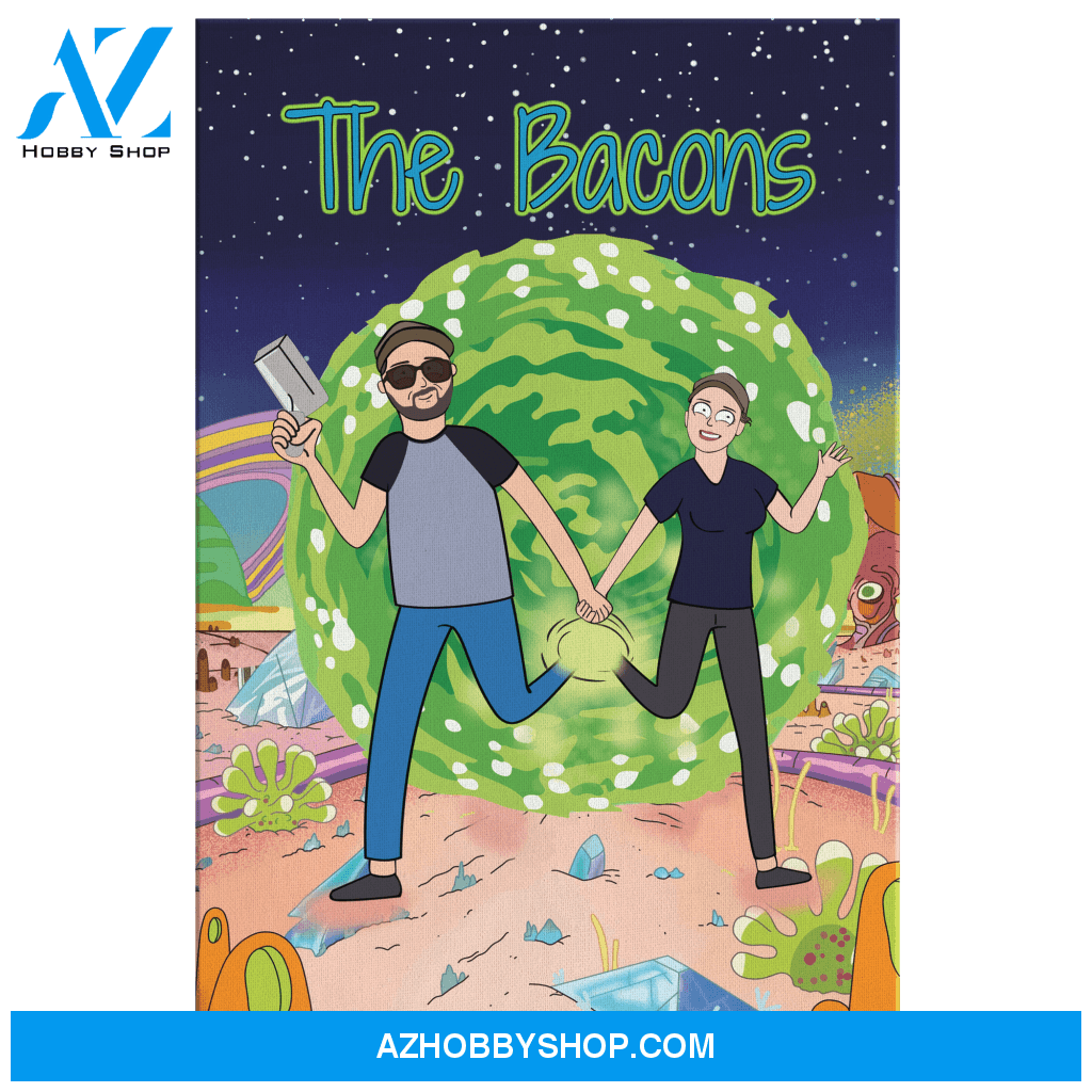 Personalized Cartoon Portrait, Custom Canvas Prints