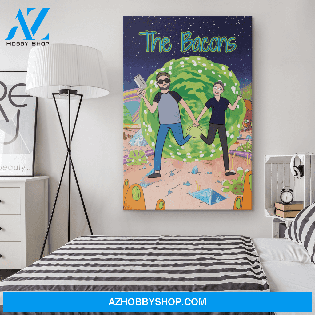 Personalized Cartoon Portrait, Custom Canvas Prints