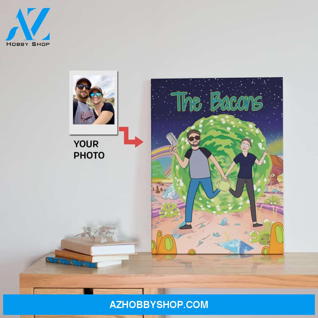 Personalized Cartoon Portrait, Custom Canvas Prints