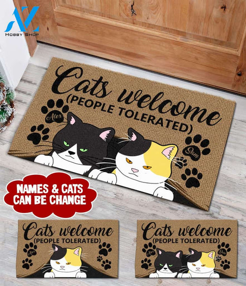 Personalized Cat Doormat Full Printing | Welcome Mat | House Warming Gift