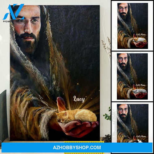 Personalized Cat Jesus With Cats In My Heart Jesus 3