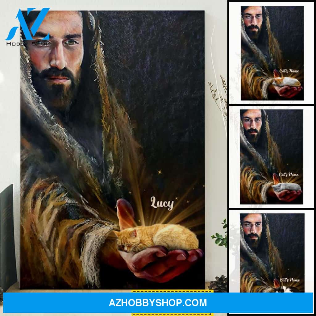 Personalized Cat Jesus With Cats In My Heart Jesus 3