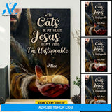 Personalized Cat Jesus With Cats In My Heart Jesus