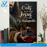 Personalized Cat Jesus With Cats In My Heart Jesus