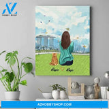 Personalized Cat Love Art - Mother's Day Gifts For Cat Moms - Up To 4 Cats