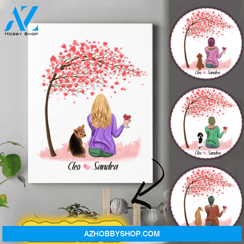 Personalized Cat Lover Canvas - Cat Mom Mother'S Day Gifts - Up To 4 Cats