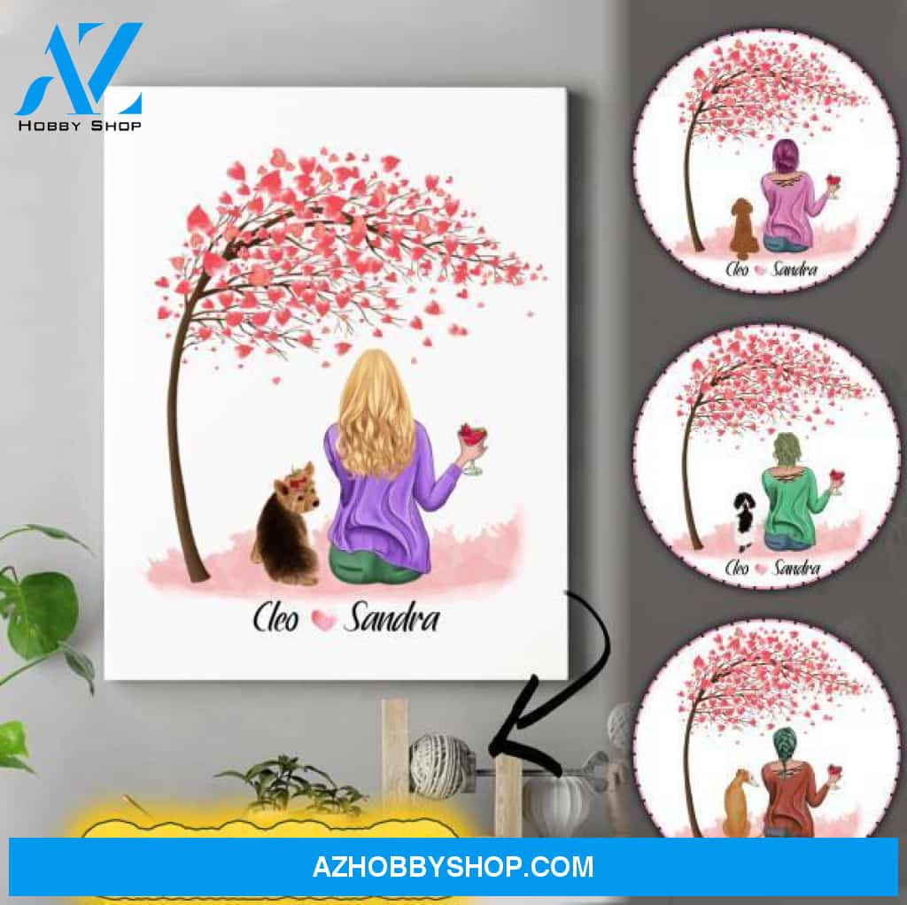 Personalized Cat Lover Canvas - Cat Mom Mother'S Day Gifts - Up To 4 Cats