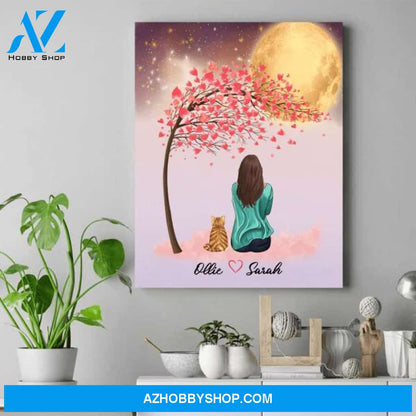 Personalized Cat Lover Canvas - Cat Mom Mother'S Day Gifts - Up To 4 Cats