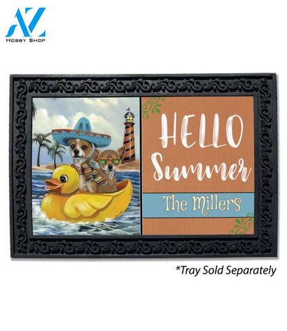 Personalized Chihuahua Sailing Doormat - 18" x 30"