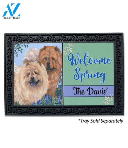 Personalized Chow Chow Meadow Doormat - 18" x 30"
