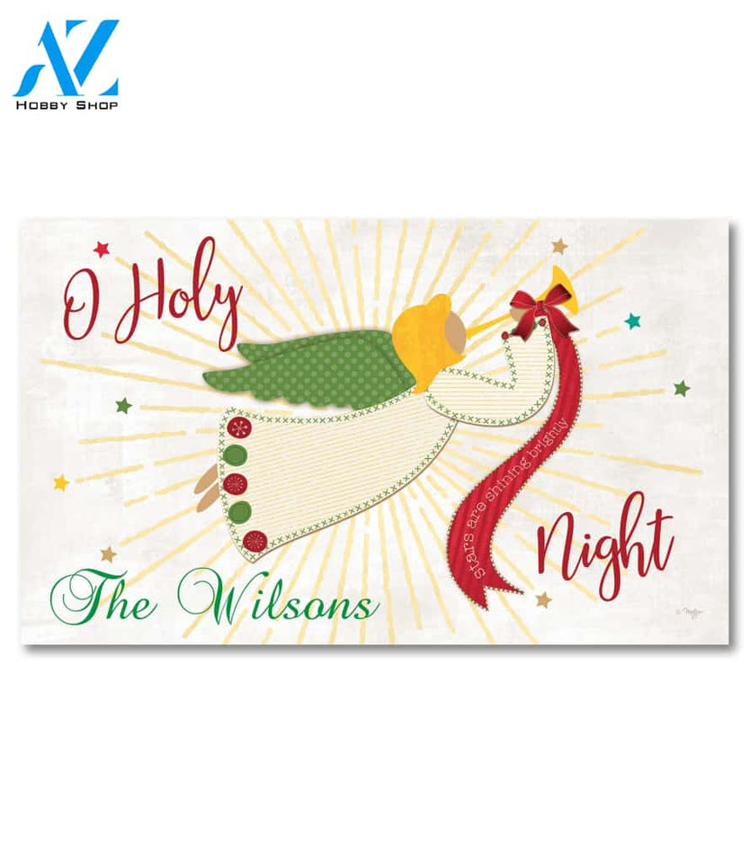 Personalized Christmas Angel Doormat - 18" x 30"