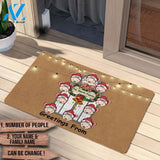 Personalized Christmas Doormat Gift for Family Home Decoration Family Gathering Together TP.DM.13