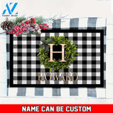 Personalized Christmas Doormat M5, Christmas Garden Doormat, Christmas Doormat, Winter Doormat, Holiday Doormat, Merry Christmas Doormat, Buffalo Plaid Doormat All Over Printed