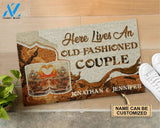 Personalized Cocktail Old-Fashioned Couple Doormat