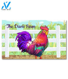Personalized Colorful Rooster Doormat - 18" x 30"