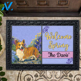 Personalized Corgi  Garden Doormat - 18" x 30"