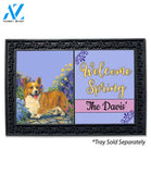 Personalized Corgi  Garden Doormat - 18" x 30"