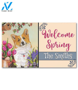 Personalized Corgi Sunshine Doormat - 18" x 30"