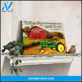 Ohcanvas Personalized Country Farm and John Deere Tractor May this house have joy in the morning and sweet dreams at night Custom Name and Date Farmhouse Wall Art Decor