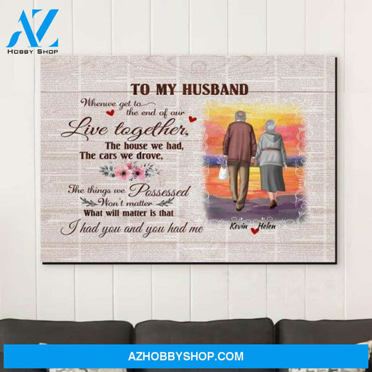 Personalized Couple Canvas Art - Couple Gifts For Him - Best Anniversary Gifts For Couples