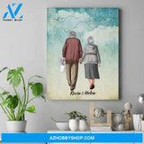 Personalized Couple Canvas - Best Anniversary Gifts For Couples - Wedding Gifts For Older Couples