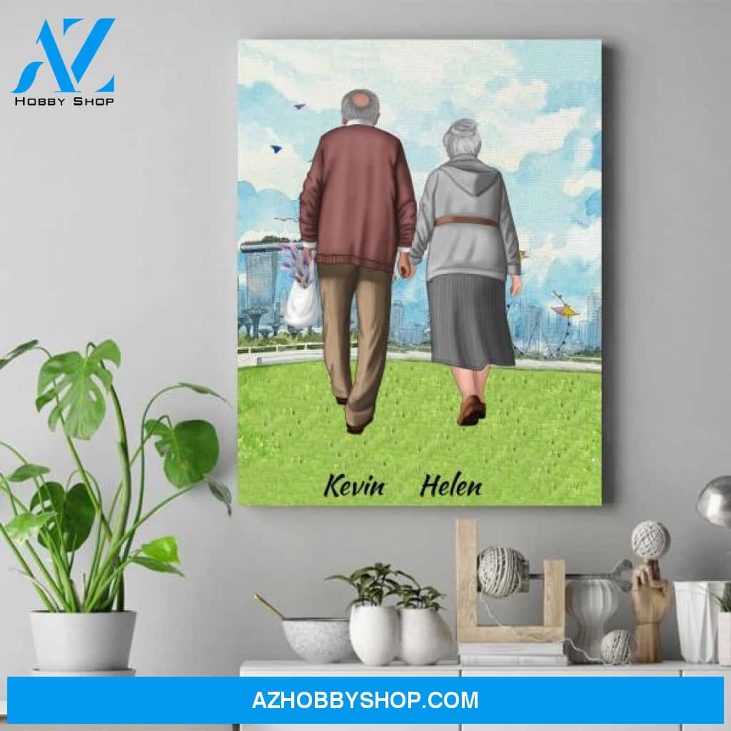 Personalized Couple Canvas - Wedding Gifts For Older Couples - Couple Canvas Wall Art