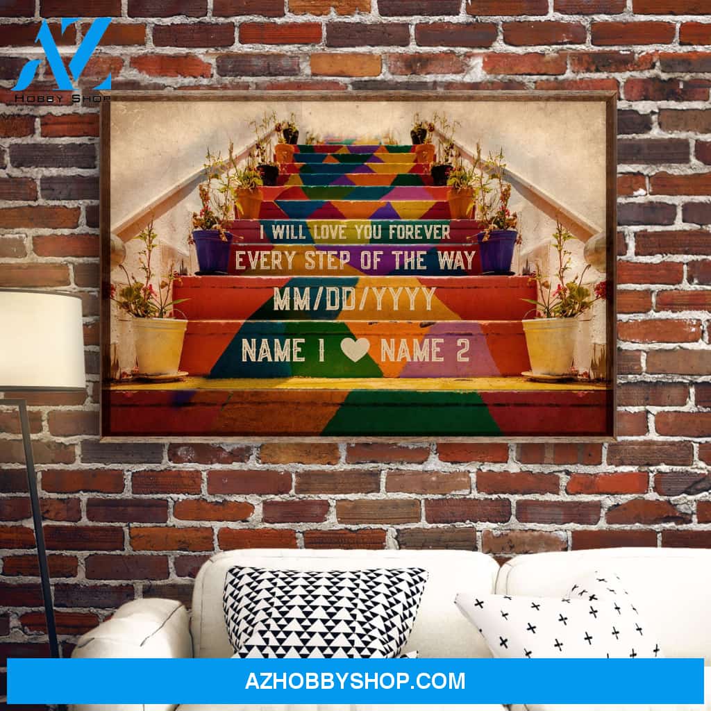 Personalized Couple Gift, I Will Love You Forever, Couple Gift, Gift For Him, Anniversary Gift