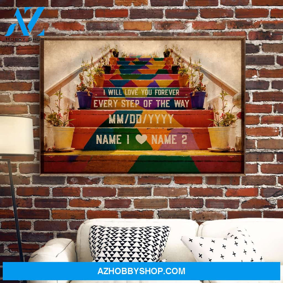 Personalized Couple Gift, I Will Love You Forever, Couple Gift, Gift For Him, Anniversary Gift